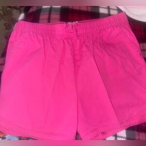 Girls hot pink shorts size 14